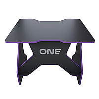 Игровой компьютерный стол VMMGAME ONE DARK, черно-фиолетовый