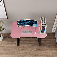 Игровой cтол с металлическим подстольем VMMGAME EDGEX DARK, розовый