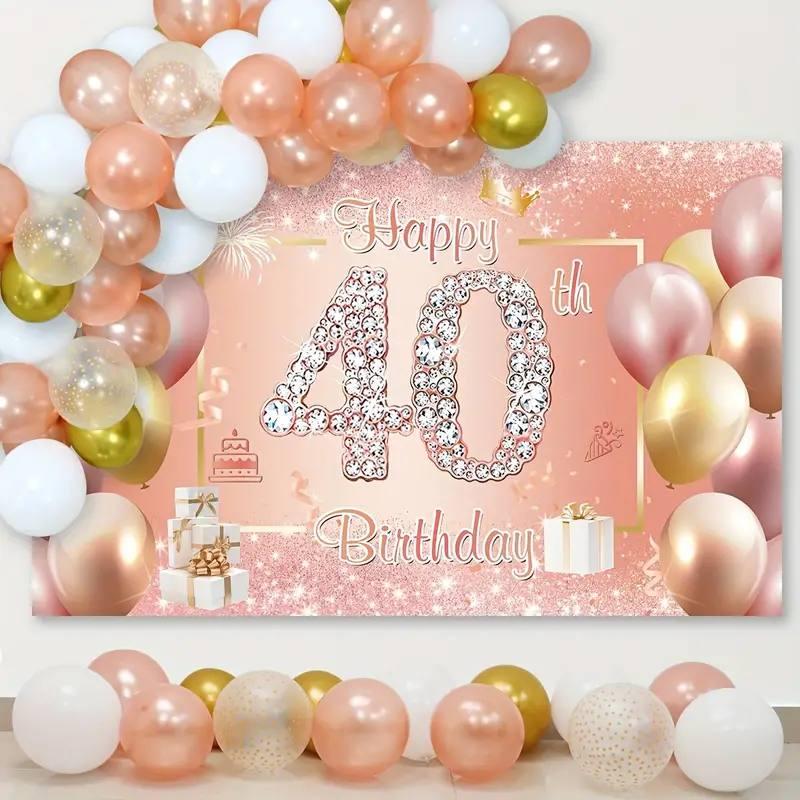 Комплект воздушных шаров для фотозоны Happy Birthday 40 - фото 1 - id-p116593607