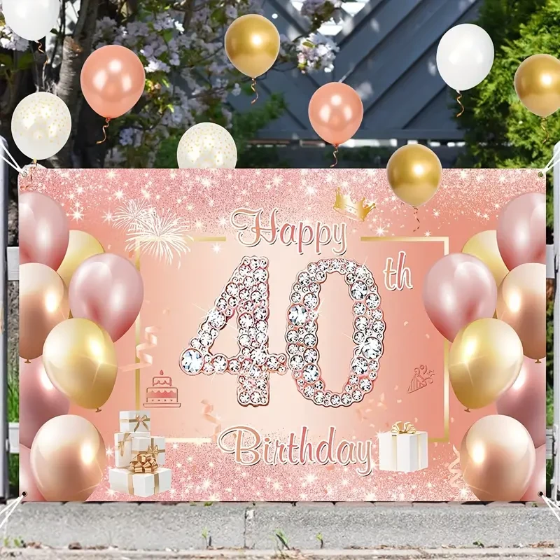 Комплект воздушных шаров для фотозоны Happy Birthday 40 - фото 4 - id-p116593607