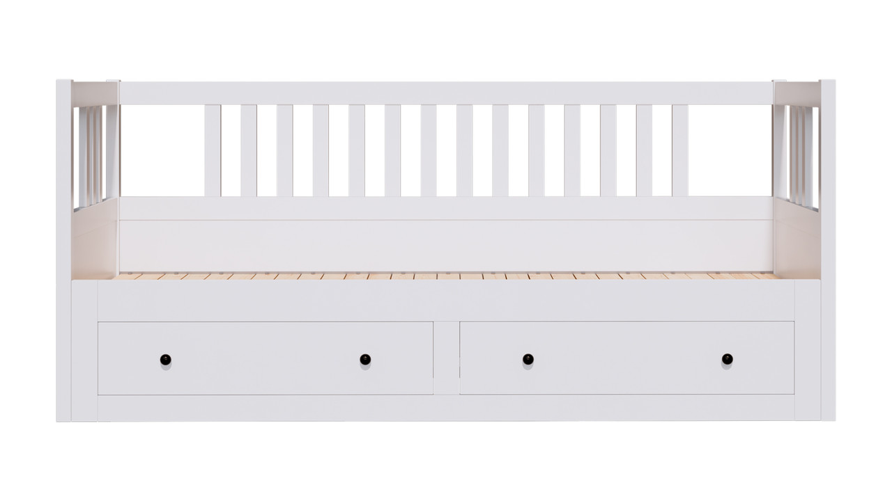 КЫМÖP (Хемнэс) кровать-кушетка с хранилищем детская 80x200,белый - фото 4 - id-p116593792