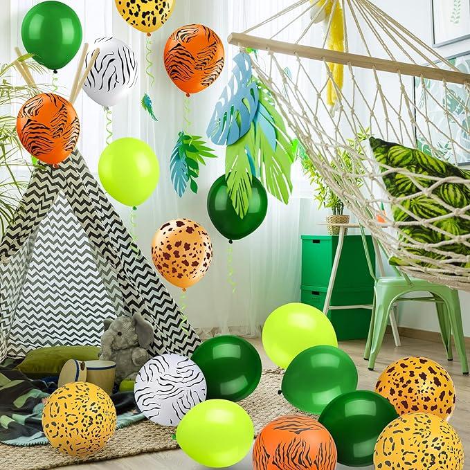 Комплект воздушных шаров для вечеринки в стиле джунглей 100шт. - фото 3 - id-p116593904