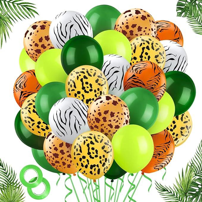 Комплект воздушных шаров для вечеринки в стиле джунглей 100шт. - фото 1 - id-p116593904