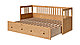 КЫМÖP (Хемнэс) кровать-кушетка с хранилищем детская 80x200,светло-коричневый, фото 2