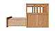КЫМÖP (Хемнэс) кровать-кушетка с хранилищем детская 80x200,светло-коричневый, фото 6