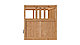 КЫМÖP (Хемнэс) кровать-кушетка с хранилищем детская 80x200,светло-коричневый, фото 7