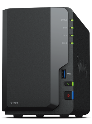 Сетевое оборудование Synology DS223 Сетевой NAS сервер 2xHDD для дома - фото 1 - id-p116594212