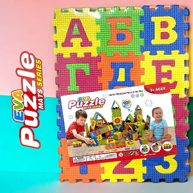 TH 66302 Коврик пазл с буквами Eva Puzzle Mats 34*25см