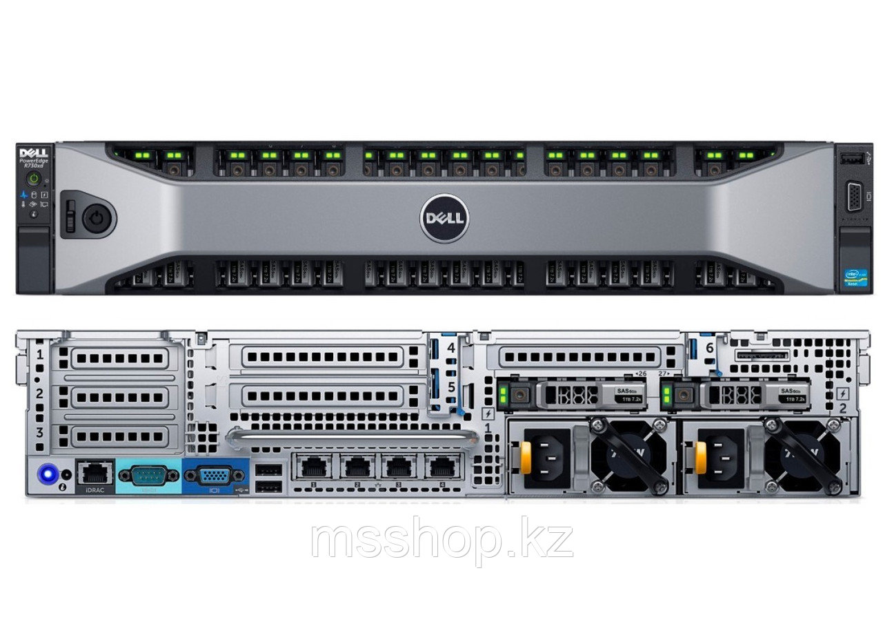 Сервер Dell PowerEdge R730xd 2.5"*24SFF+2SFF/Perc H330/4*1Gb/iDRAC8 1 год, фото 1