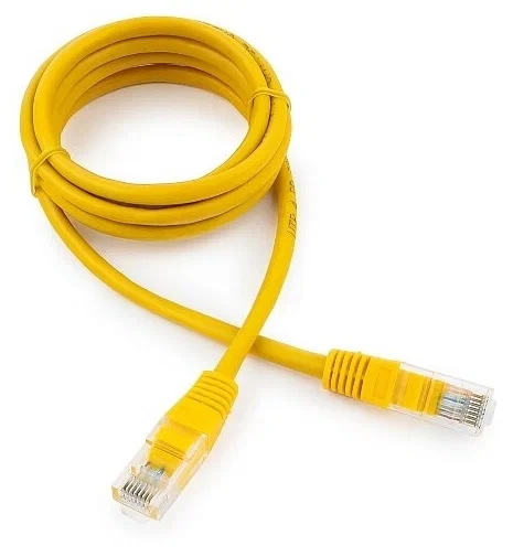 Патч-корд UTP Cablexpert кат. 5e 1.5м жёлтый PP10-1.5M/Y, фото 1