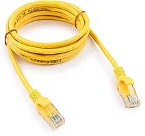 Патч-корд UTP Cablexpert  кат. 5e  2м  жёлтый PP10-2M/Y