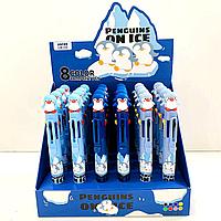 Ручка декоративная шариковая 8В1 "Penguins on ice" ZF3719