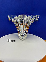 Ножка пластиковая для сундуков Глянцевая ХРОМ 11см.