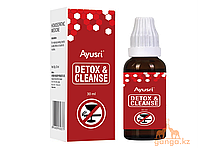 Капли детокс и очищение от алкогольной зависимости и интоксикации (Detox and cleanse AYUSRI ), 30 мл
