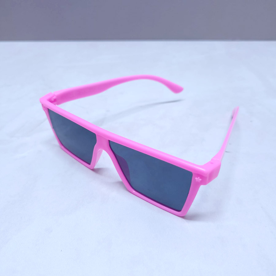 Детские солнцезащитные очки квадратные розовые - фото 2 - id-p116613261
