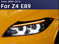 Передние фары на BMW Z4 (E89) 2009-17 дизайн 2021