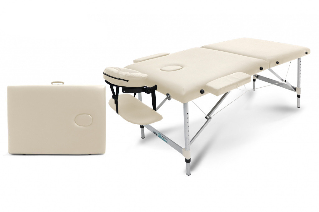 Массажный стол складной Aluminium, бежевый BM2723-2