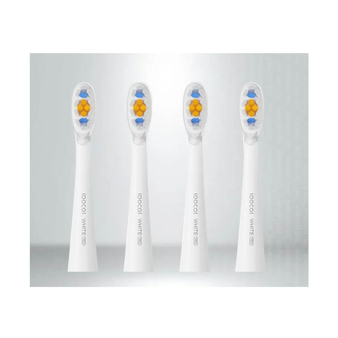 Сменные зубные щетки для Soocas PT1 (4шт в комплекте) Белый - фото 1 - id-p116442993
