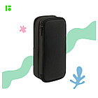 Пенал 2 отделения, 205*80*55 Berlingo "Fancy", полиэстер, внутренний органайзер, магнит, фото 4