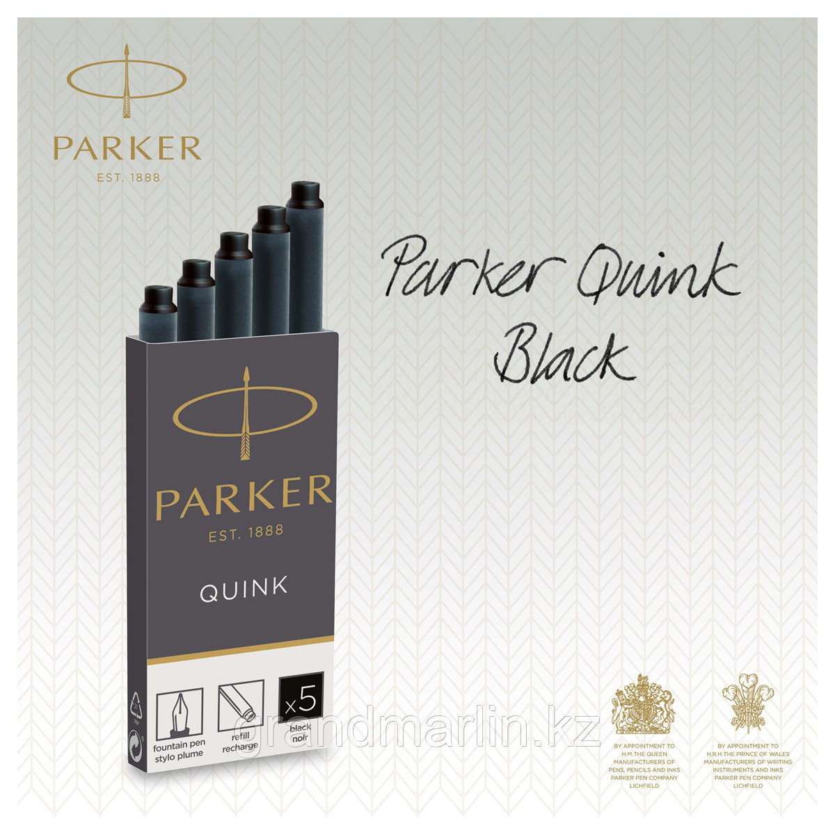 Картриджи чернильные Parker "Cartridge Quink" черные, 5шт., картонная коробка - фото 5 - id-p107464866