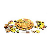 Деревянная игрушка «Пицца», 54 элемента, 5 слоёв