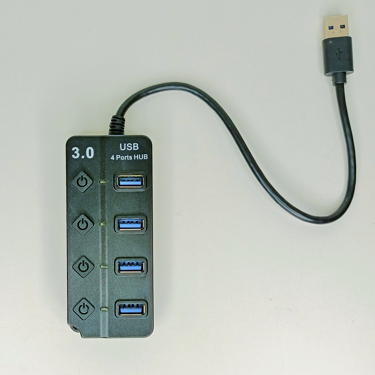 HUB Хаб 4 порта USB3.0 с выключателями, 500mbps, 0,3м, Super Speed мод.303 - фото 2 - id-p116618944