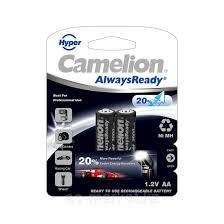 Аккумулятор CAMELION AlwaysReady "Hyper" Rechargeable Ni-MH NH-AA2000HPBP2 2 шт. в блистере - фото 1 - id-p116417181