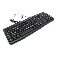 LOGITECH K120 Corded Keyboard - BLACK - USB - RUS - B2B