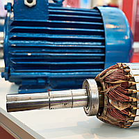 Электродвигатель со встроенным электромагнитным тормозом 63А4 Е, Е2 0.25 кВт 1500 Об/мин (лапы)