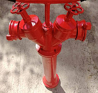 Пожарная колонка для подключения к пожарному гидранту