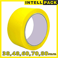 Скотч желтый упаковочный 45-88мкм, ширина: 38, 48, 60, 70, 80 мм INTELLPACK