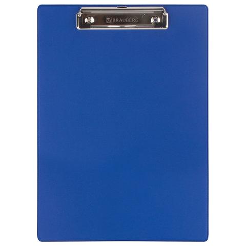 Доска-планшет BRAUBERG "NUMBER ONE" с прижимом А4 (228х318 мм), картон/ПВХ, СИНЯЯ - фото 2 - id-p116624954