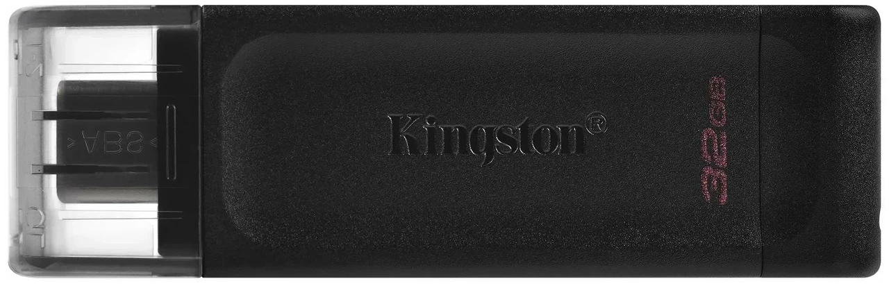 Флэш-накопитель Kingston 64Gb USB-C 3.2 Data Traveler 70 (Black) DT70/64GB