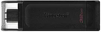 Флэш-накопитель Kingston 64Gb USB-C 3.2 Data Traveler 70 (Black) DT70/64GB