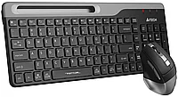 Клавиатура+мышь A4tech Fstyler FB2535C-Smoky Grey FN12 Multim. 2000 DPI беспровод. BT+2 4G FB2535C-Smoky