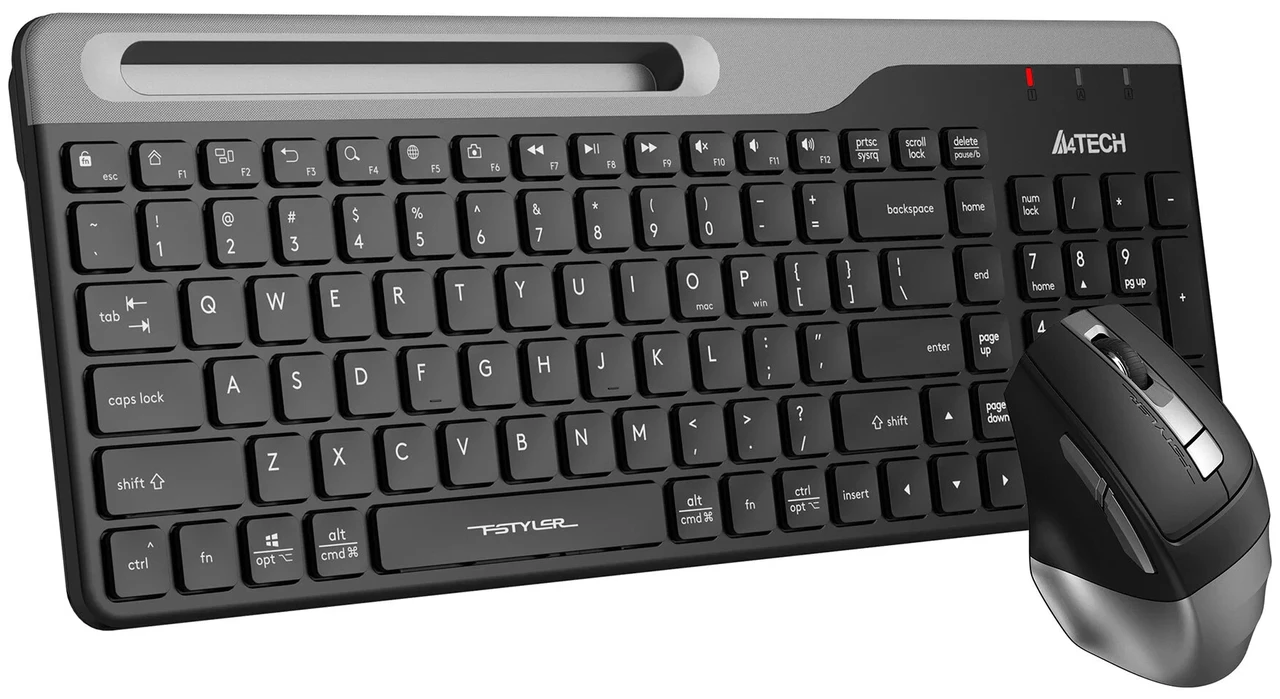 Клавиатура+мышь A4tech Fstyler FB2535C-Smoky Grey FN12 Multim. 2000 DPI беспровод. BT+2 4G FB2535C-Smoky - фото 1 - id-p116500207