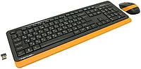 Клавиатура+мышь A4tech Fstyler FG1010-ORANGE 105 клав. FN12 Multim. 2000 DPI беспроводная 2 4G