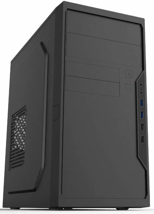 Компьютерный корпус Foxline FL-733R  PSU 450W 12cm  w/2xUSB2.0  w/2xUSB3.0  black  mATX FL-733R-FZ450R-U32