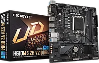 Материнская плата GIGABYTE H610M S2H V2 DDR4 LGA1700 H610 PCI-Ex4.0 D-SUB+HDMI+DVI+DP M.2 mATX H610M S2H