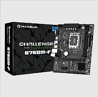 Материнская плата MaxSun Challenger B760M-F LGA1700 B760 2xDDR4 3xSATA 3xM.2 HDMI+VGA mATX MS-Challenger