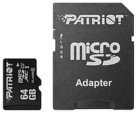 Карта памяти MicroSD Patriot LX microSDXC 64GB PSF64GMCSDXC10