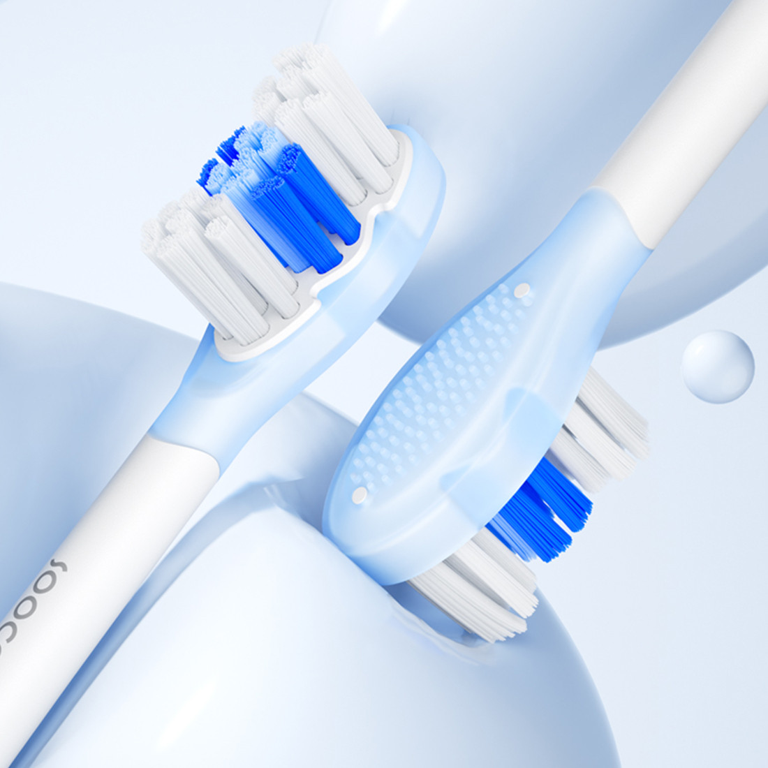 Сменные зубные щетки для Soocas D3 Pro (2шт в комплекте) Белый B3 - фото 1 - id-p116373498