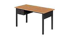 ВУХТЫМ (Аркельсторп) письменный стол 140x70,черный/светло-коричневый