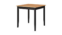ЛЫМ (Лерхамн) стол 74x74.черный/светло-коричневый