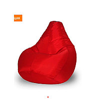 Кресло груша, размер XL, стандарт, цвет красный, ткань Оксфорд,съемный чехол