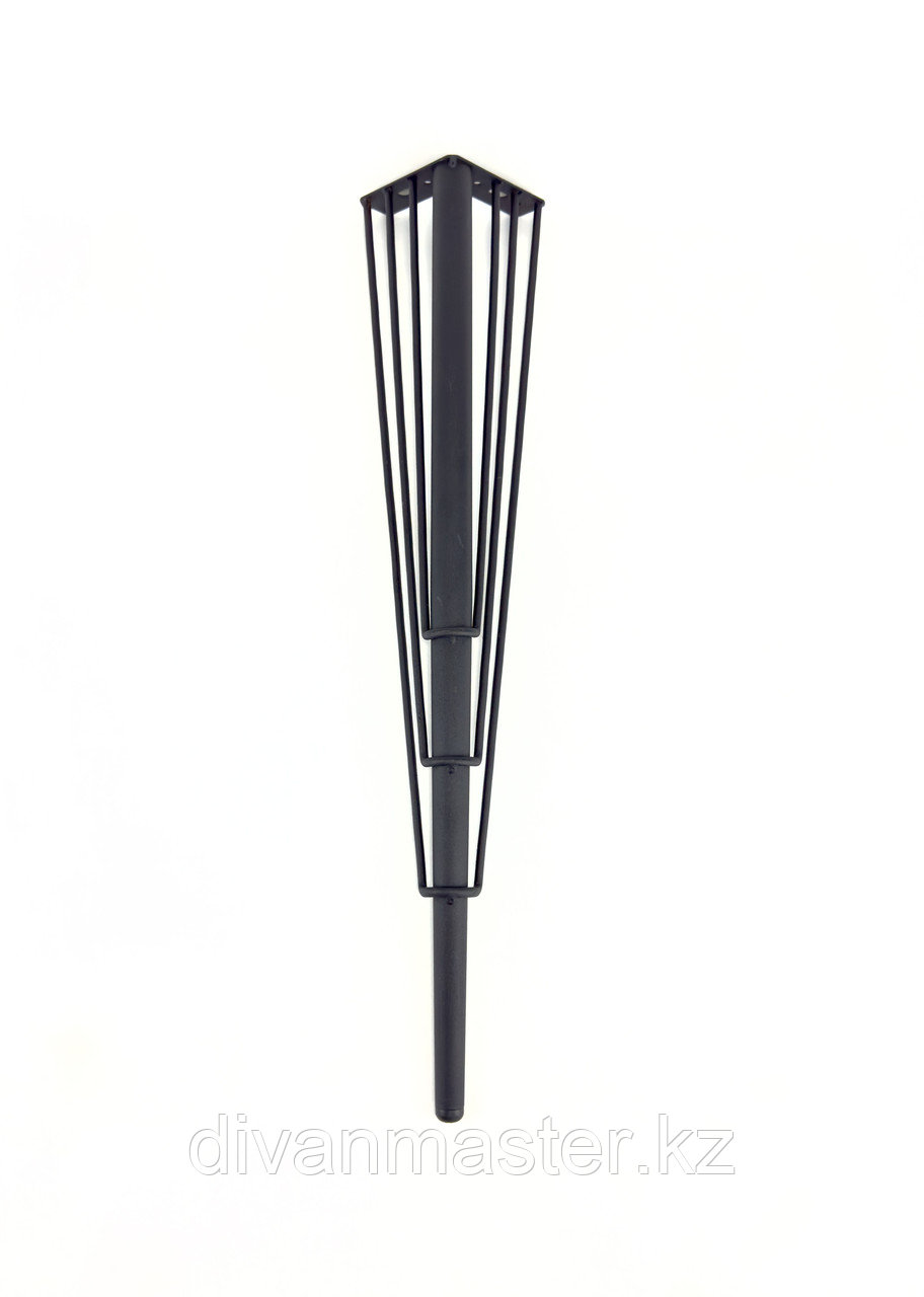 Ножка угловая стальная, для столов,с наклоном 72см, черная - фото 1 - id-p116429818