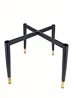 Основание стула, сталь, высота 42 см, чёрный мат, c золотом