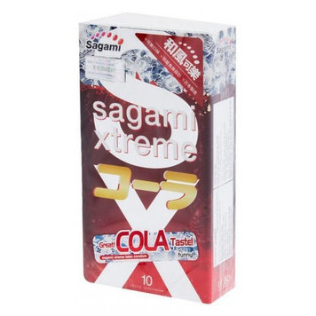 Презервативы SAGAMI Xtreme Cola 10 шт. (латексные со вкусом колы)