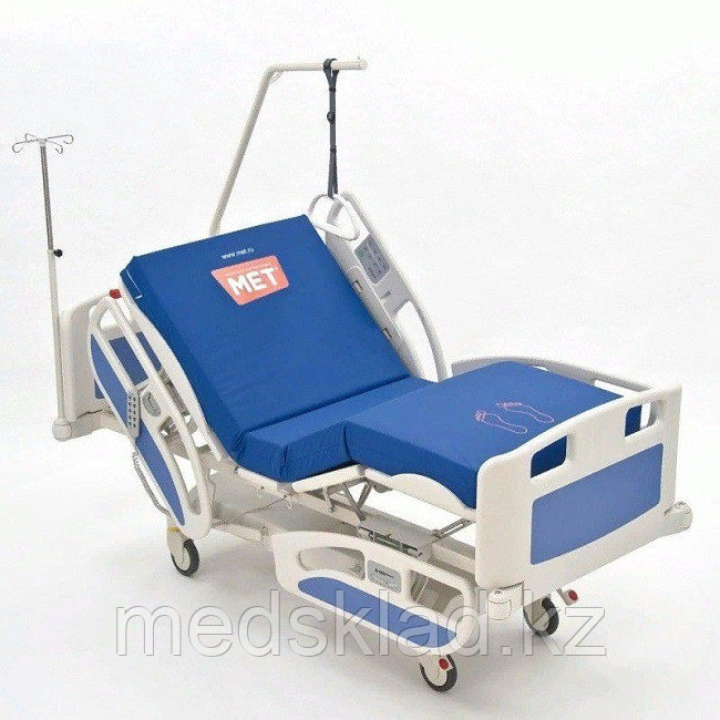 Кровать для пациента электрическая, реанимационная, пятифункциональная с приводами DeWert КЕ 02 - фото 1 - id-p116630844