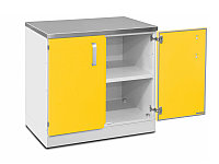 Шкаф нижний для хранения инструментов и перевязочного материала (с полками, двухстворчатый)